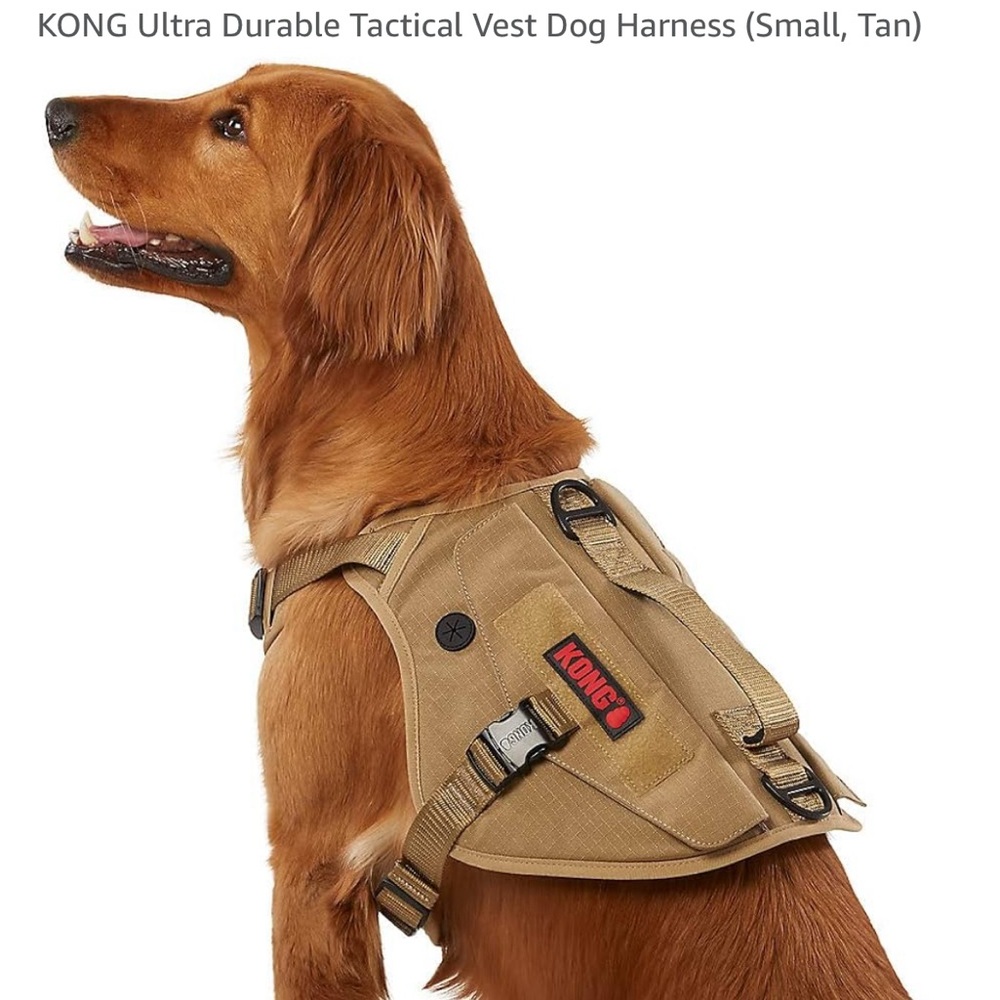 KONG Tan Dog Harness for Secure and Comfortable Walks